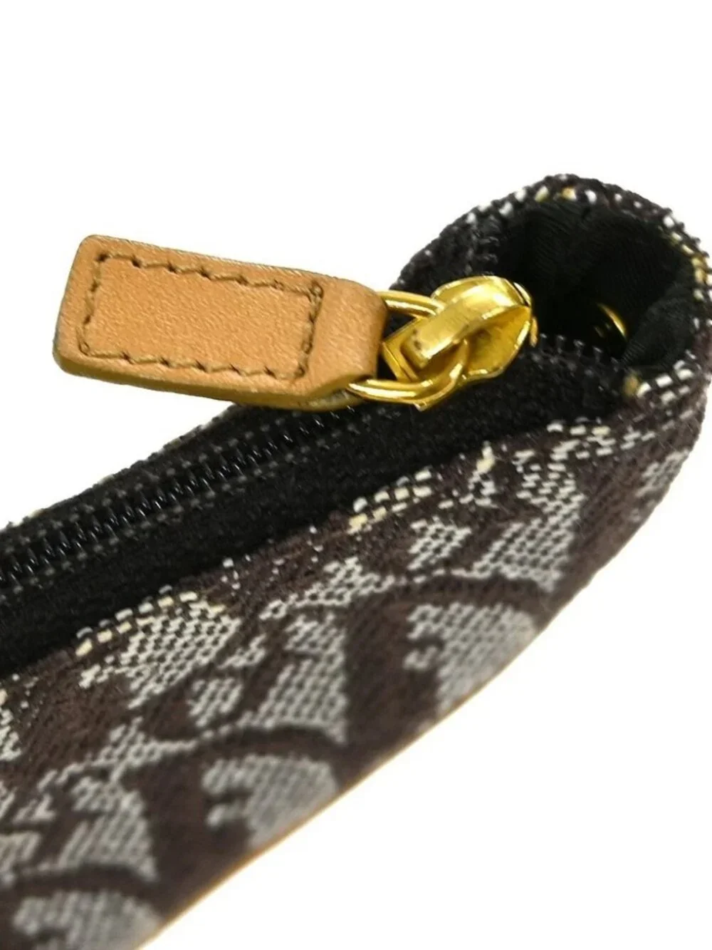 Christian Dior Trotter Saddle Coin Purse Wallet Mini Pouch Bag TR0012 NQ03527